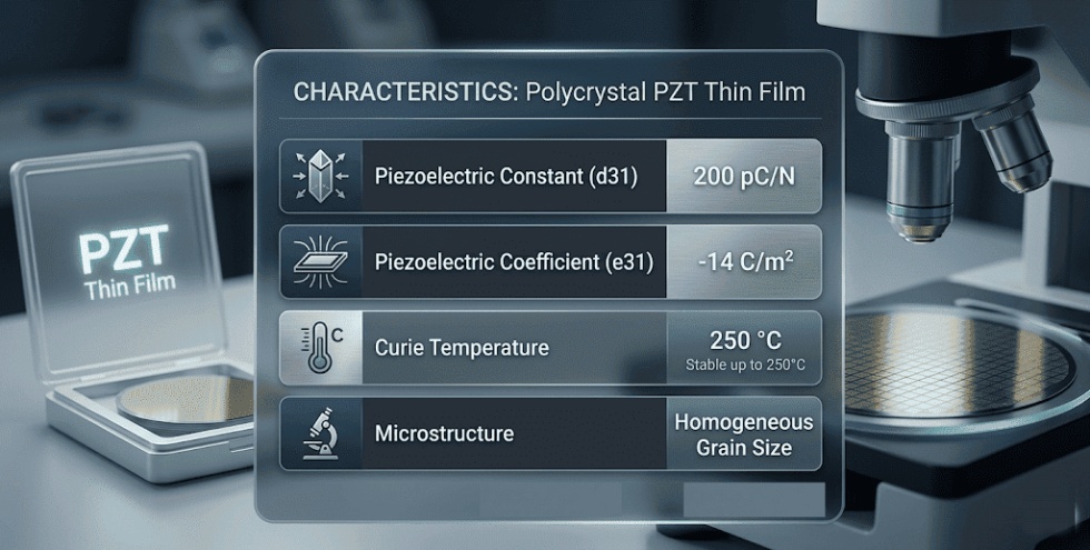 PZT thin film core advantages