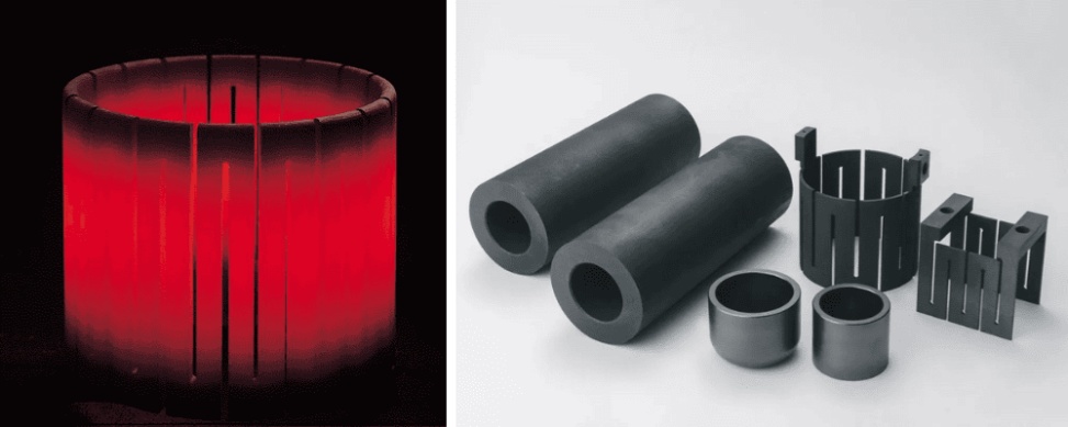 Graphite heating components