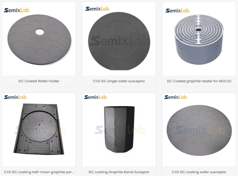 Semixlab CVD Silicon Carbide (SiC) Coating Components