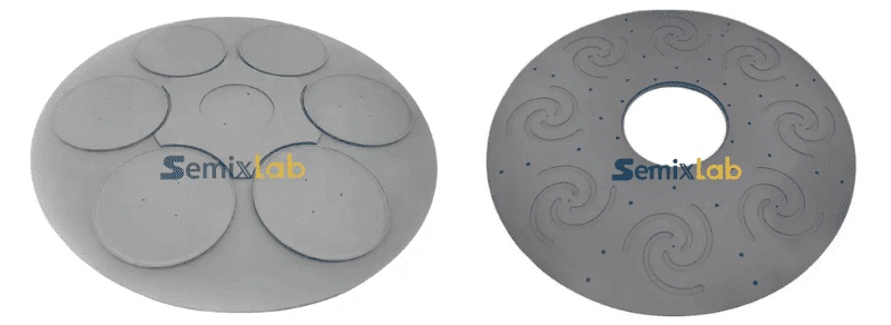 MOCVD wafer susceptors